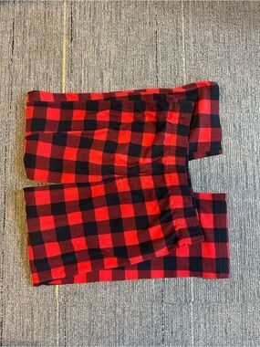 wonder nation Red and Black Buffalo Plaid Pants